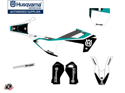 Husqvarna EE-5 Dirt Bike Legend Grafik-Kit Türkis