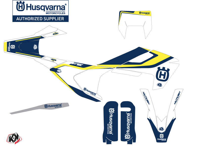 Husqvarna 450 FE Dirt Bike Legend Grafik-Kit Blau
