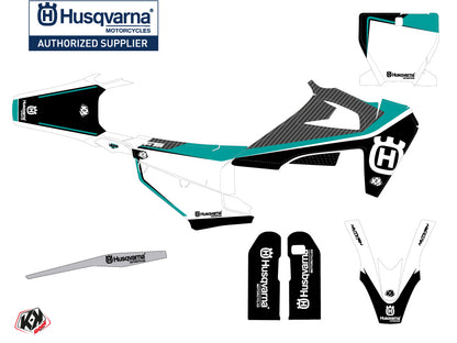 Husqvarna 450 FS Dirt Bike Legend Grafik-Kit Türkis