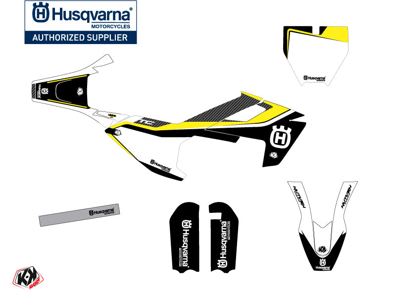 Husqvarna TC 50 Dirt Bike Legend Grafik-Kit Schwarz