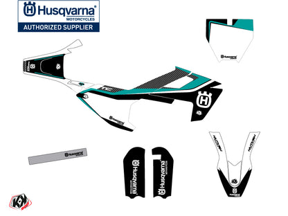 Husqvarna TC 50 Dirt Bike Legend Grafik-Kit Türkis