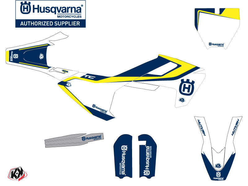 Husqvarna TC 65 Dirt Bike Legend Grafik-Kit Blau