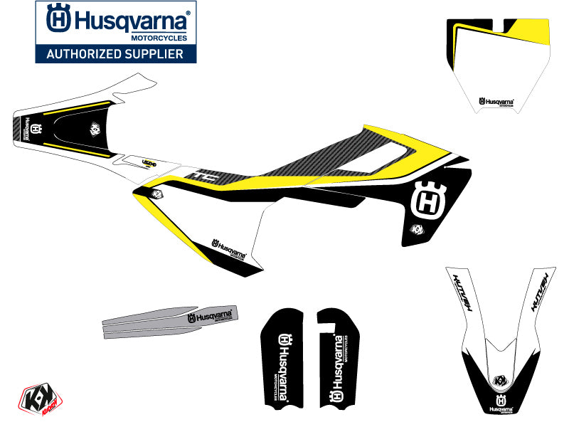 Husqvarna TC 65 Dirt Bike Legend Grafik-Kit Schwarz