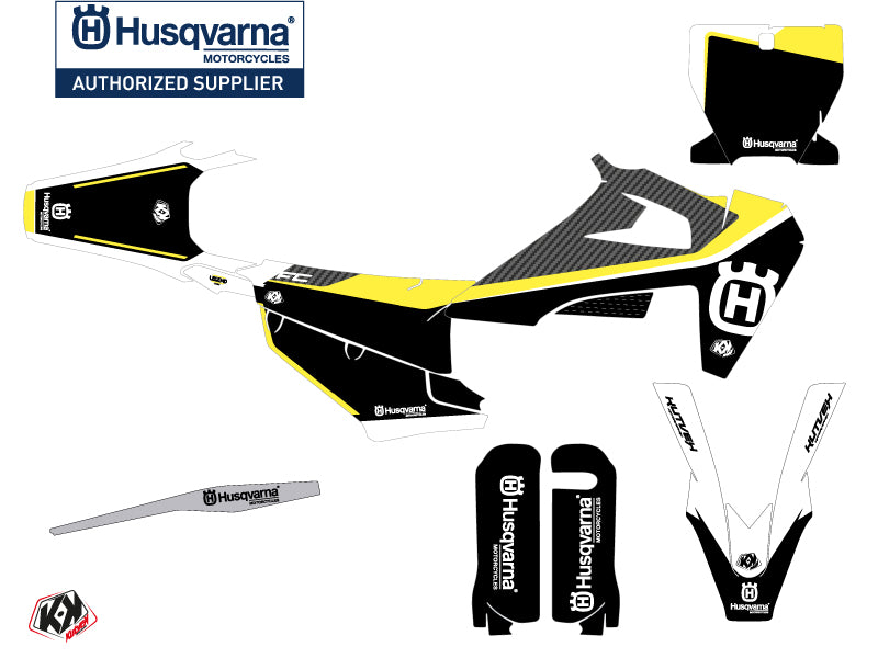 Husqvarna FC 250 Dirt Bike Legend Grafik-Kit Schwarz