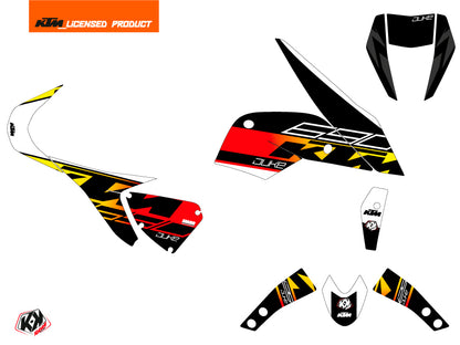 KTM Duke 690 Street Bike Mass Graphic Kit Schwarz Gelb
