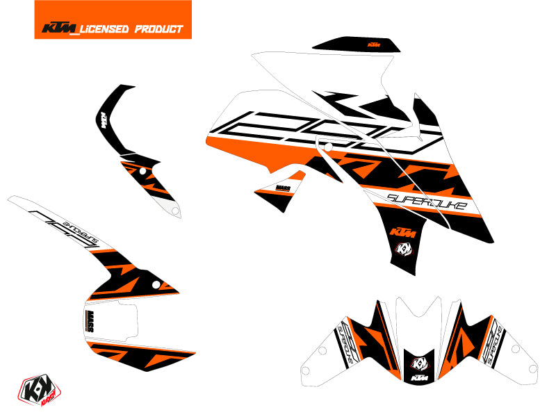 KTM Super Duke 1290 R Straßenmotorrad Massengrafik-Kit Orange