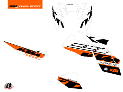KTM Super Duke 990 Straßenmotorrad Massengrafik-Kit Orange