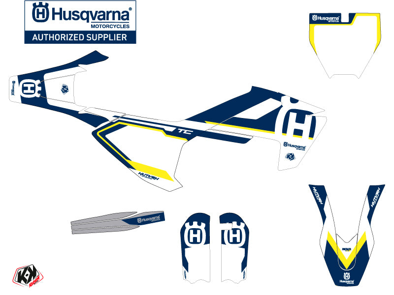 Husqvarna TC 65 Dirt Bike Nova Grafik-Kit Blau