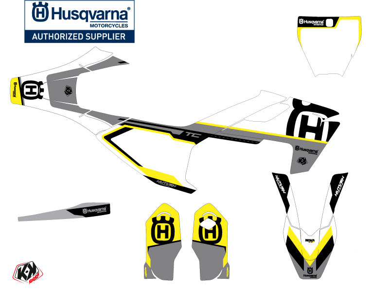 Husqvarna TC 85 Dirt Bike Nova Grafik-Kit Schwarz