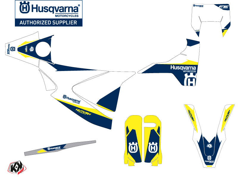 Husqvarna 701 Enduro Dirt Bike Orbit Grafik-Kit Weiß