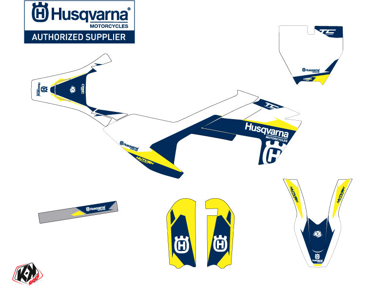 Husqvarna TC 50 Dirt Bike Orbit Grafik-Kit Weiß