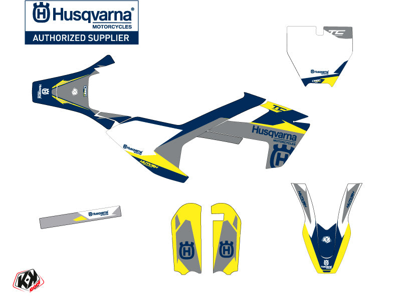 Husqvarna TC 50 Dirt Bike Orbit Grafik-Kit Grau
