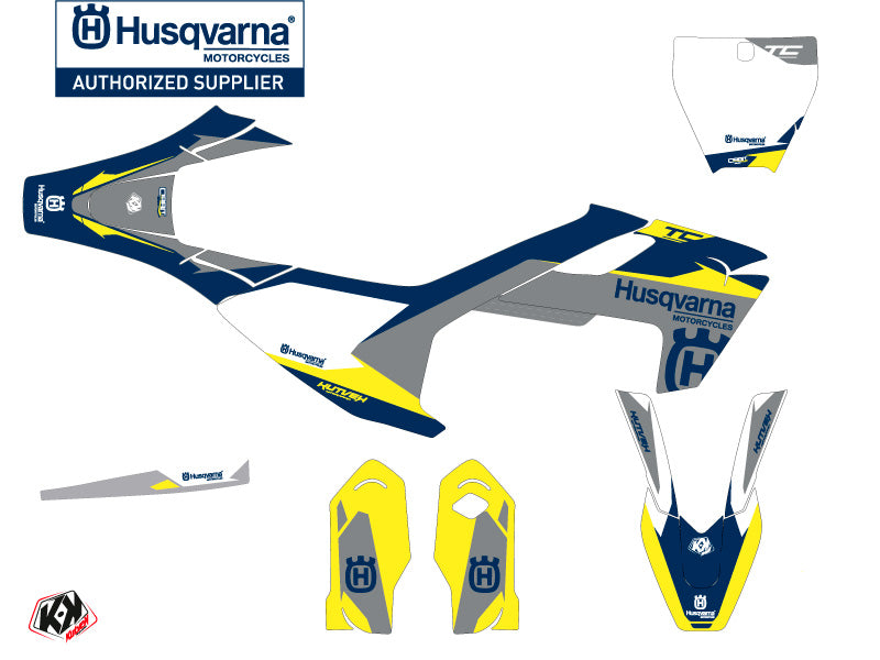 Husqvarna TC 85 Dirt Bike Orbit Grafik-Kit Grau