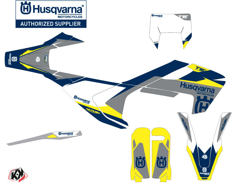 Husqvarna 250 TE Dirt Bike Orbit Grafik-Kit Grau