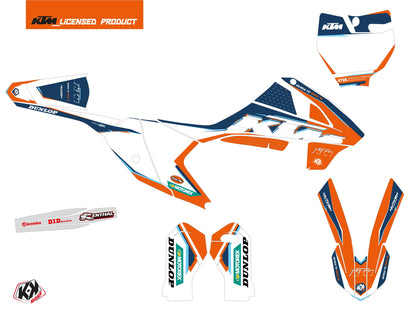 KTM 65 SX Dirt Bike Origin-K22 Grafikkit Blau