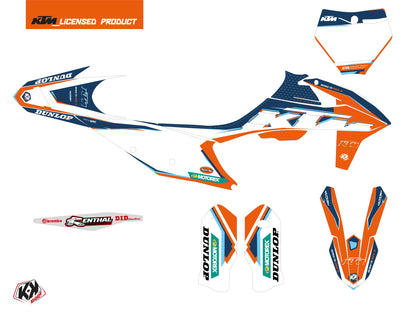 KTM 450 SMR Dirt Bike Origin-K22 Grafikkit Blau