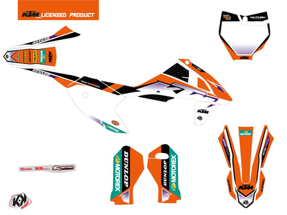 KTM 50 SX Dirt Bike Origin-K23 Grafikkit Orange