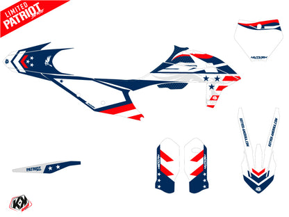 KTM 250 SX Dirt Bike Patriot Grafik-Kit Blau