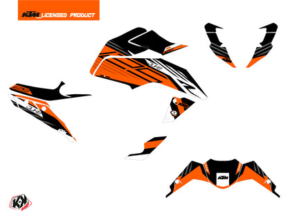 KTM Duke 125 Street Bike Perform Grafikkit Orange Schwarz