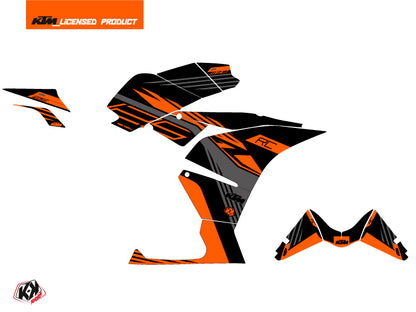 KTM 125 RC Street Bike Perform Grafikkit Schwarz Orange