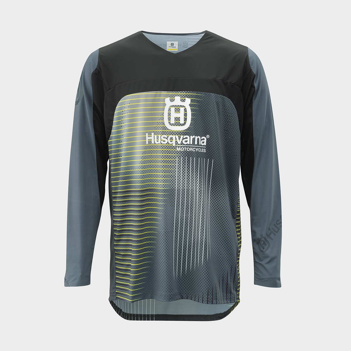 Jersey mit Stahlprofil, Grau