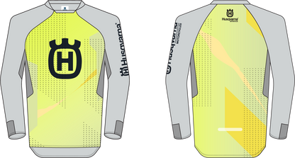 Kids Railed Jersey Yel/Grey - Size: 104/3-4Y