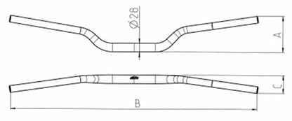 Lenker 701 FC, FE, FX, TC, TE, TX (65-570 Enduro, Supermoto) 10-25