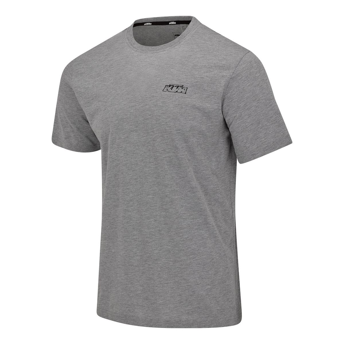 LOGO T-SHIRT LIGHT GREY MELANGE - Size: XS