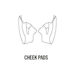 X-SPIRIT III CHEEK PAD SET - Article: 3PW181940012