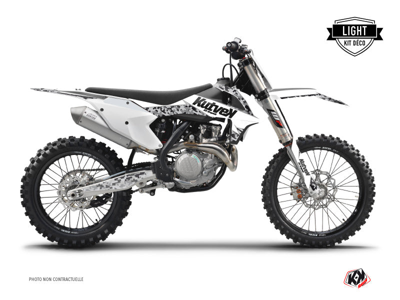 KTM 125 SX Dirt Bike Predator Graphic Kit White LIGHT - Light versie