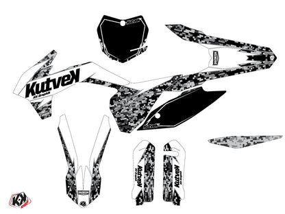 KTM 250 SX Dirt Bike Predator Grafikkit Weiß