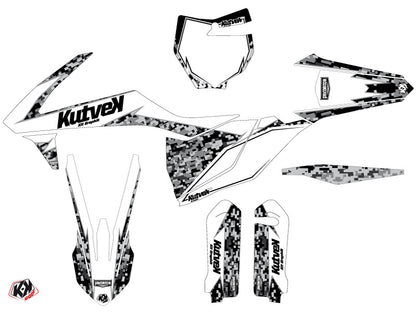 KTM 450 SXF Dirt Bike Predator Grafikkit Weiß