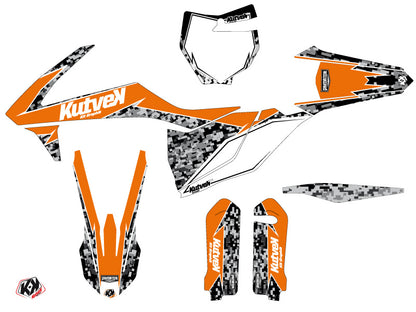 KTM 450 SXF Dirt Bike Predator Grafikkit Orange