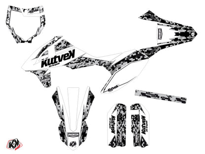 KTM 50 SX Dirt Bike Predator Grafikkit Weiß