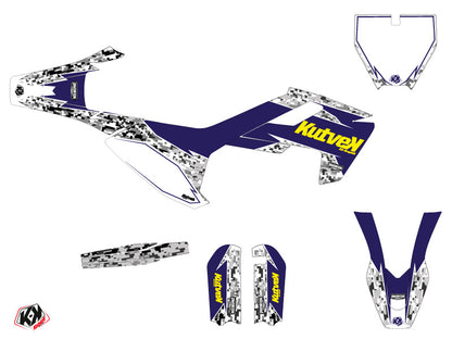 Husqvarna TC 65 Dirt Bike Predator Grafikset Lila Gelb