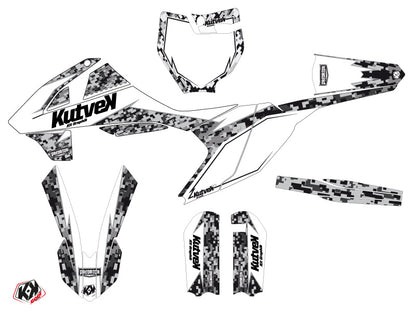 KTM 65 SX Dirt Bike Predator Grafikkit Weiß
