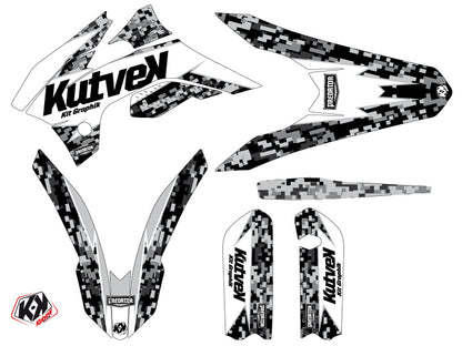 KTM 85 SX Dirt Bike Predator Grafikkit Weiß