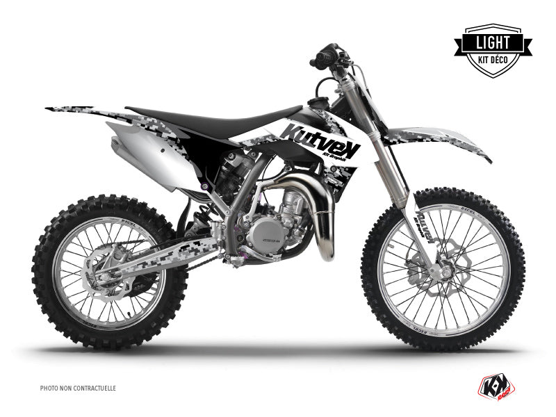 KTM 85 SX Dirt Bike Predator Graphic Kit White LIGHT - Light versie