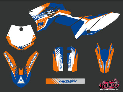 KTM 65 SX Dirt Bike Pulsar Grafikkit Blau