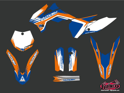 KTM 85 SX Dirt Bike Pulsar Grafikkit Blau