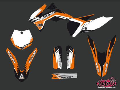 KTM 85 SX Dirt Bike Pulsar Grafikkit Schwarz
