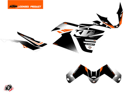 KTM 1090 Adventure R Straßenmotorrad Raster-Grafikset Schwarz Weiß