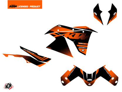 KTM 1290 Super Adventure R Straßenmotorrad Raster Grafik-Kit Schwarz Orange