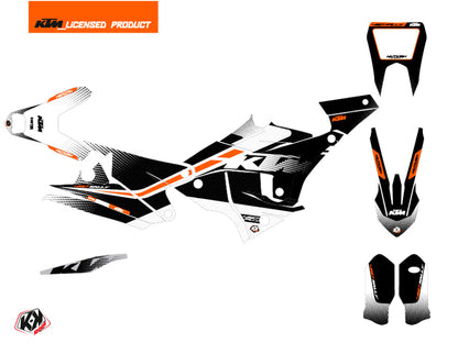 KTM 450 Rally Dirtbike Raster Grafik-Kit Schwarz Weiß