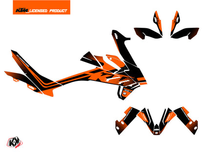 KTM 790 Adventure Street Bike Raster Grafikkit Schwarz Orange