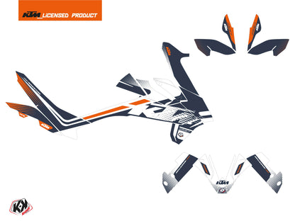 KTM 890 Adventure Street Bike Raster Grafik-Kit Blau Orange