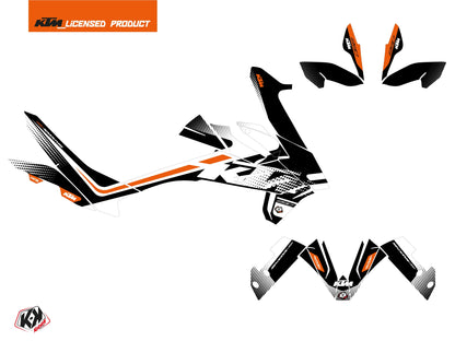 KTM 890 Adventure Street Bike Raster Grafikkit Schwarz Weiß