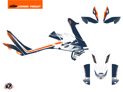 KTM 890 Adventure R Straßenmotorrad Raster-Grafikset Blau Orange