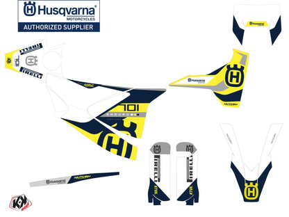 Husqvarna 701 Enduro Dirt Bike Reef Grafik-Kit Blau