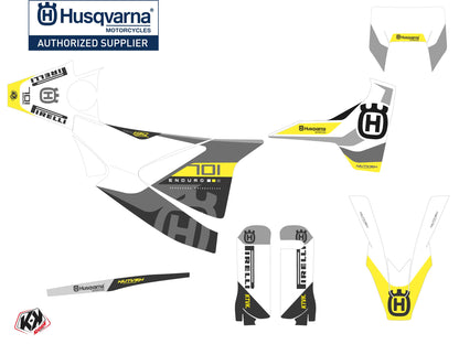 Husqvarna 701 Enduro Dirt Bike Reef Grafik-Kit Grau